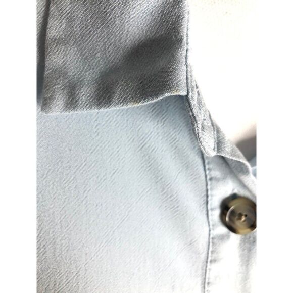 A.N.A A new approach Linen Blend Button Front Long Sleeve Drapy Shirt - Picture 7 of 8